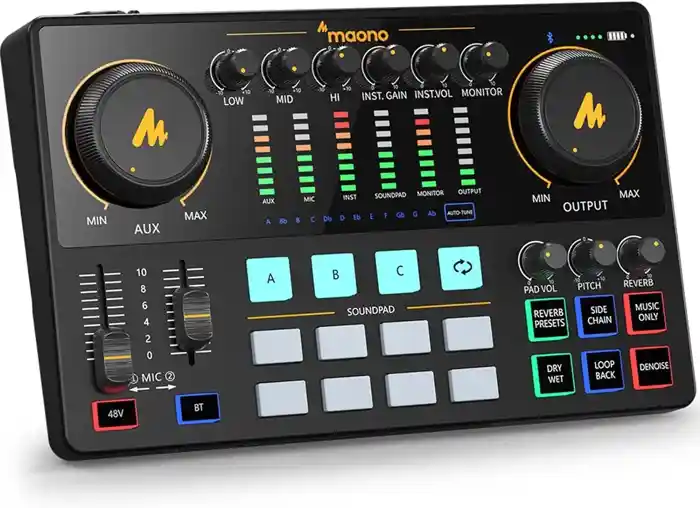 MAONO Maonocaster AME2 Integrated Audio Production Studio Sound Card